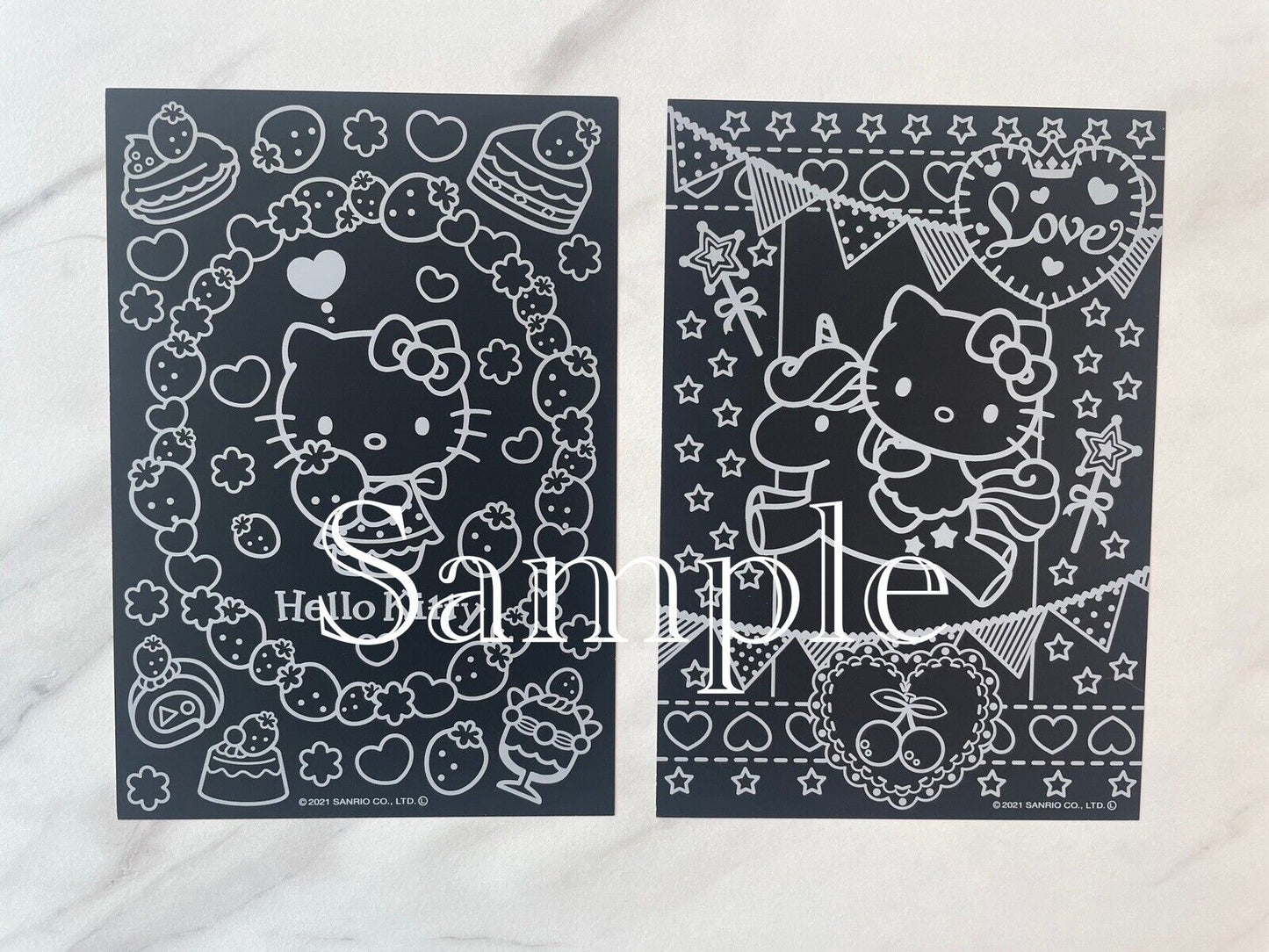 Sanrio Hello Kitty Scratch Art 4 sheets so cute ♡ New