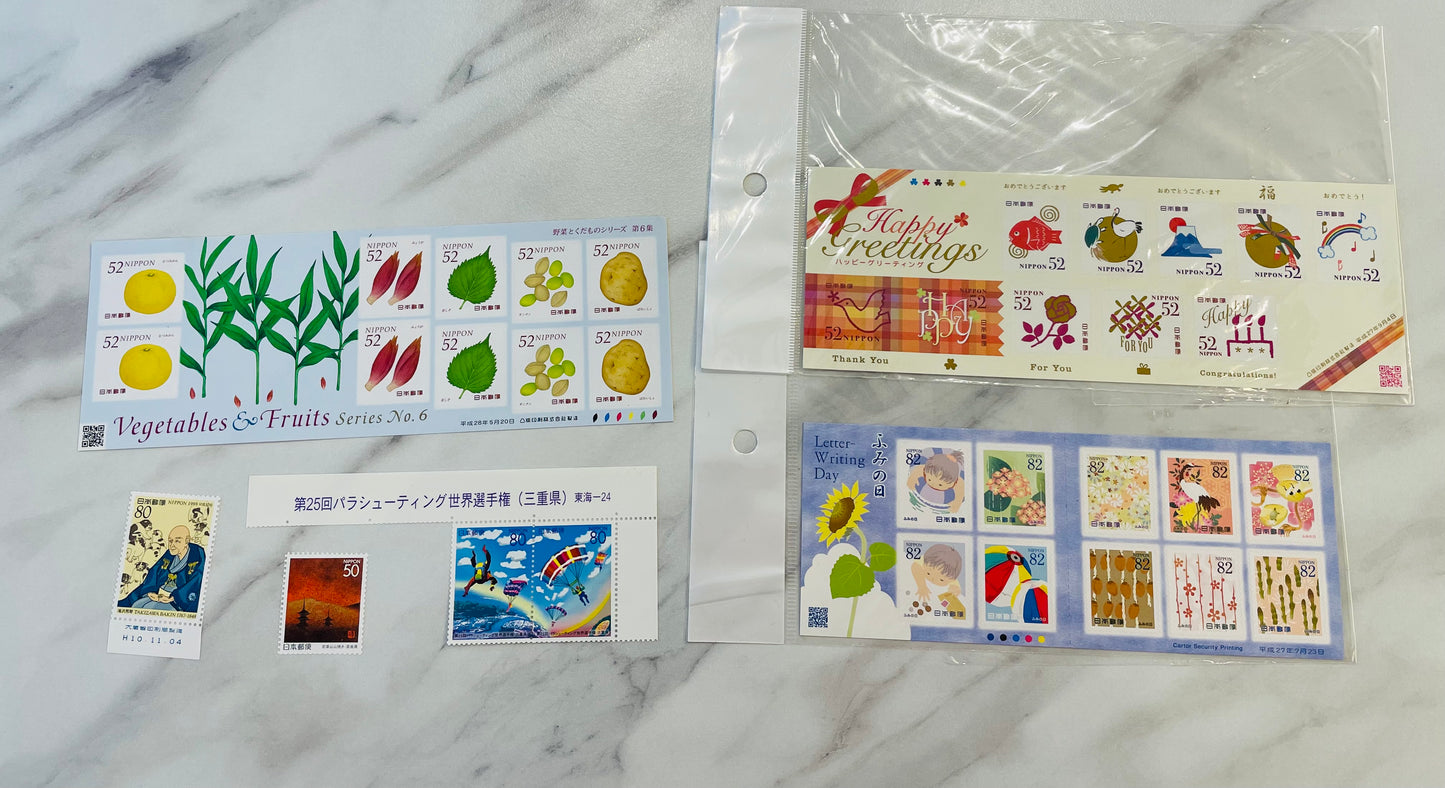 Japanese postage stamps for Mr.Robert