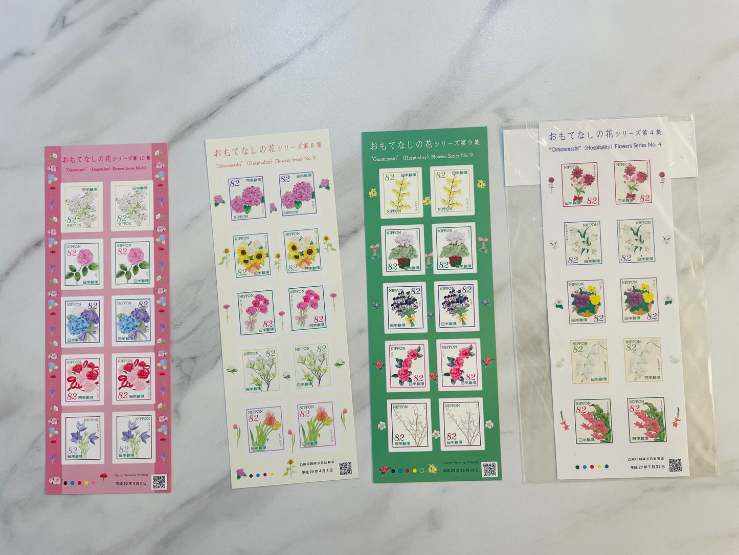 Japanese postage stamps for Mr.Robert 8.6