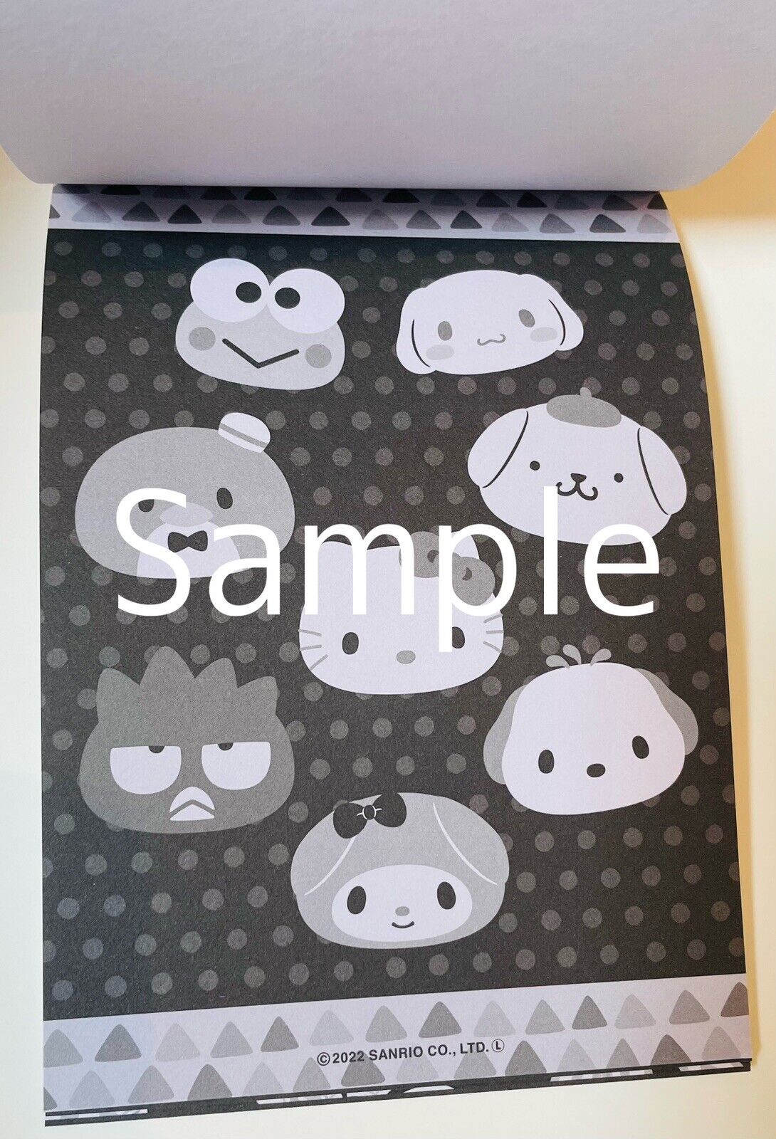 Sanrio Coloring Book Black Version New! So Cute♡ Japanese Edition