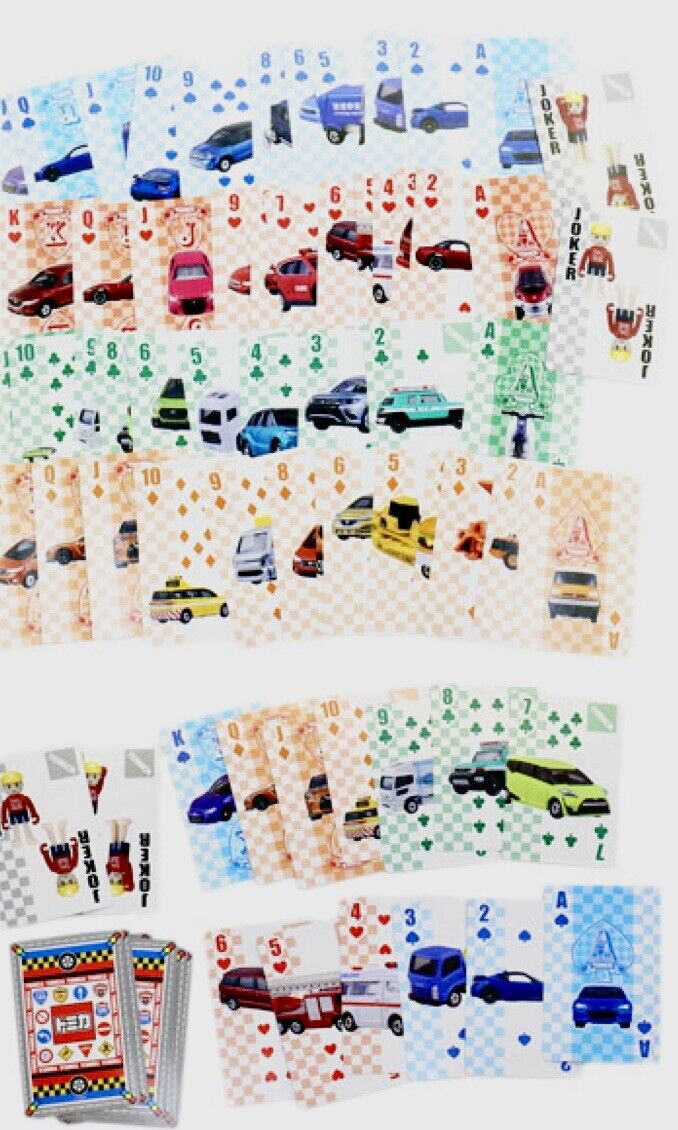 Tomica Playing Cards for Kids Who Like Vehicles Direct From Japan