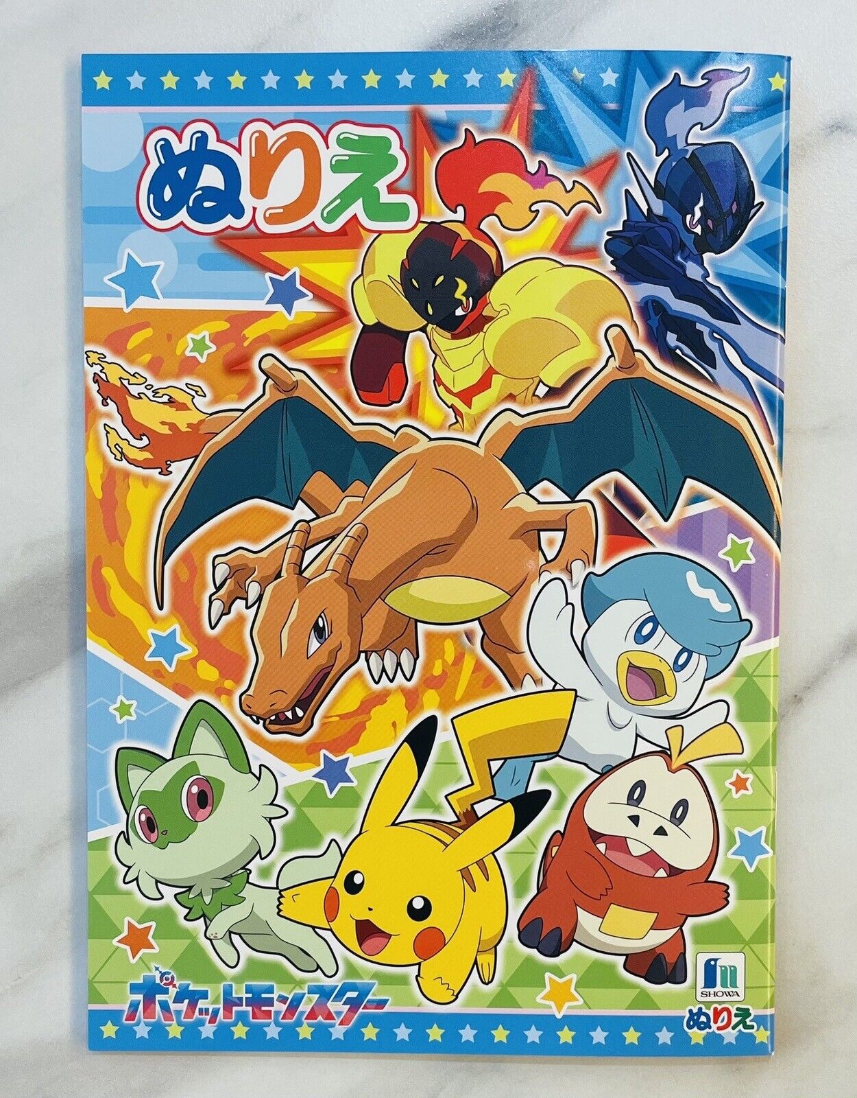 Pokemon Coloring Book SCARLET and VIOLET Latest Edition A5 Size New!! from Japan