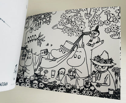 Moomin Postcard Book Coloring Book Japanese Edition