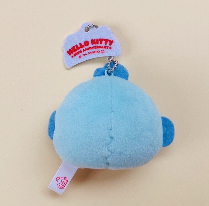 Sanrio HANGYODON Plush Key Chain Hello Kitty 50th Anniversary from Japan