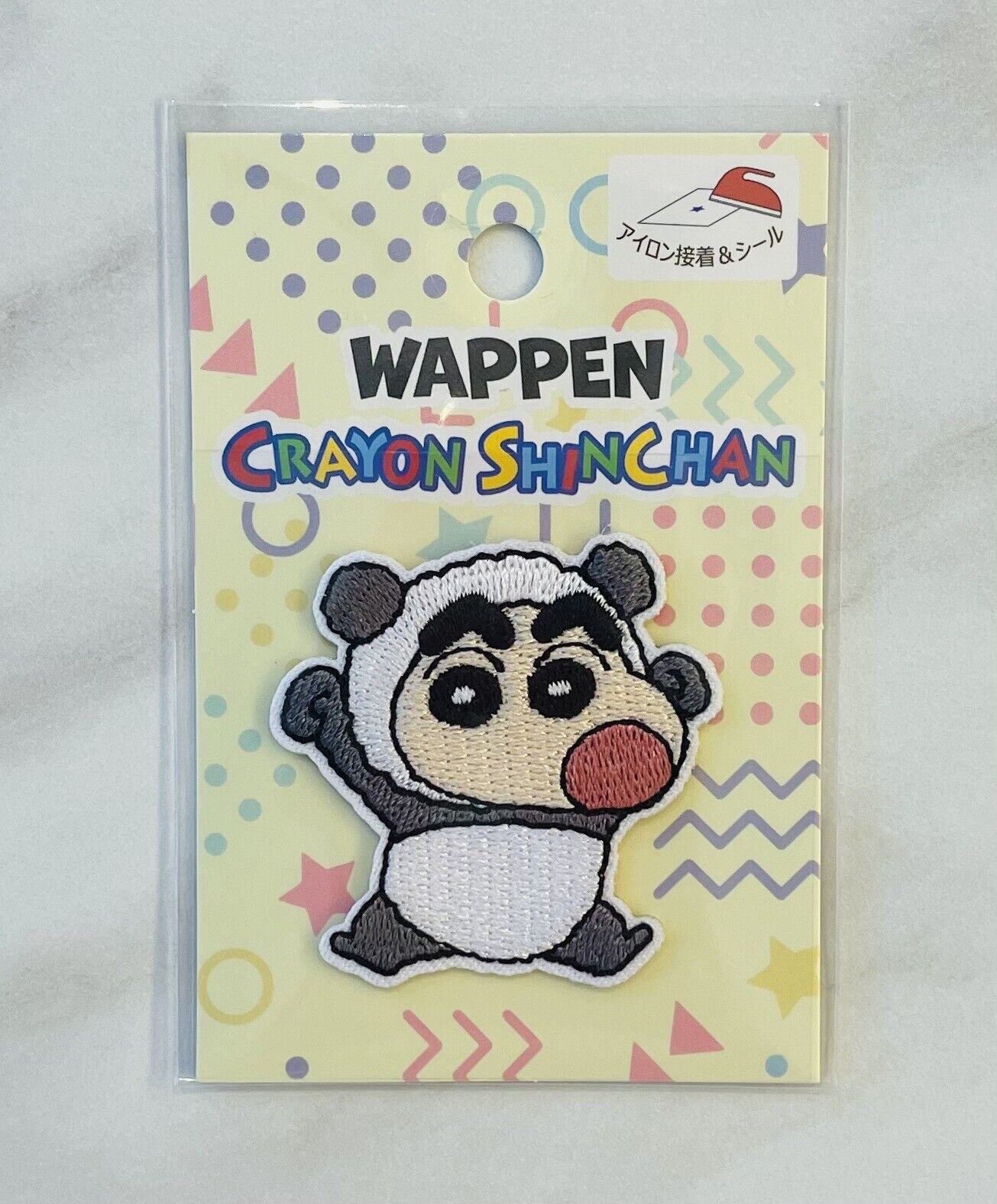 CRAYON SHIN CHAN Iron on Patch 2 pieces and 5 stickers New Sealed from Japan