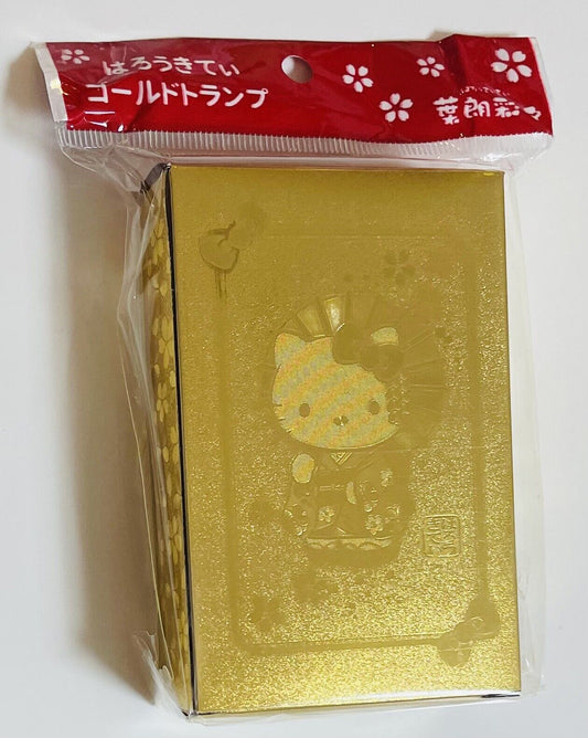 Hello Kitty Gold Playing Cards From Japan,Rare☆ 2016