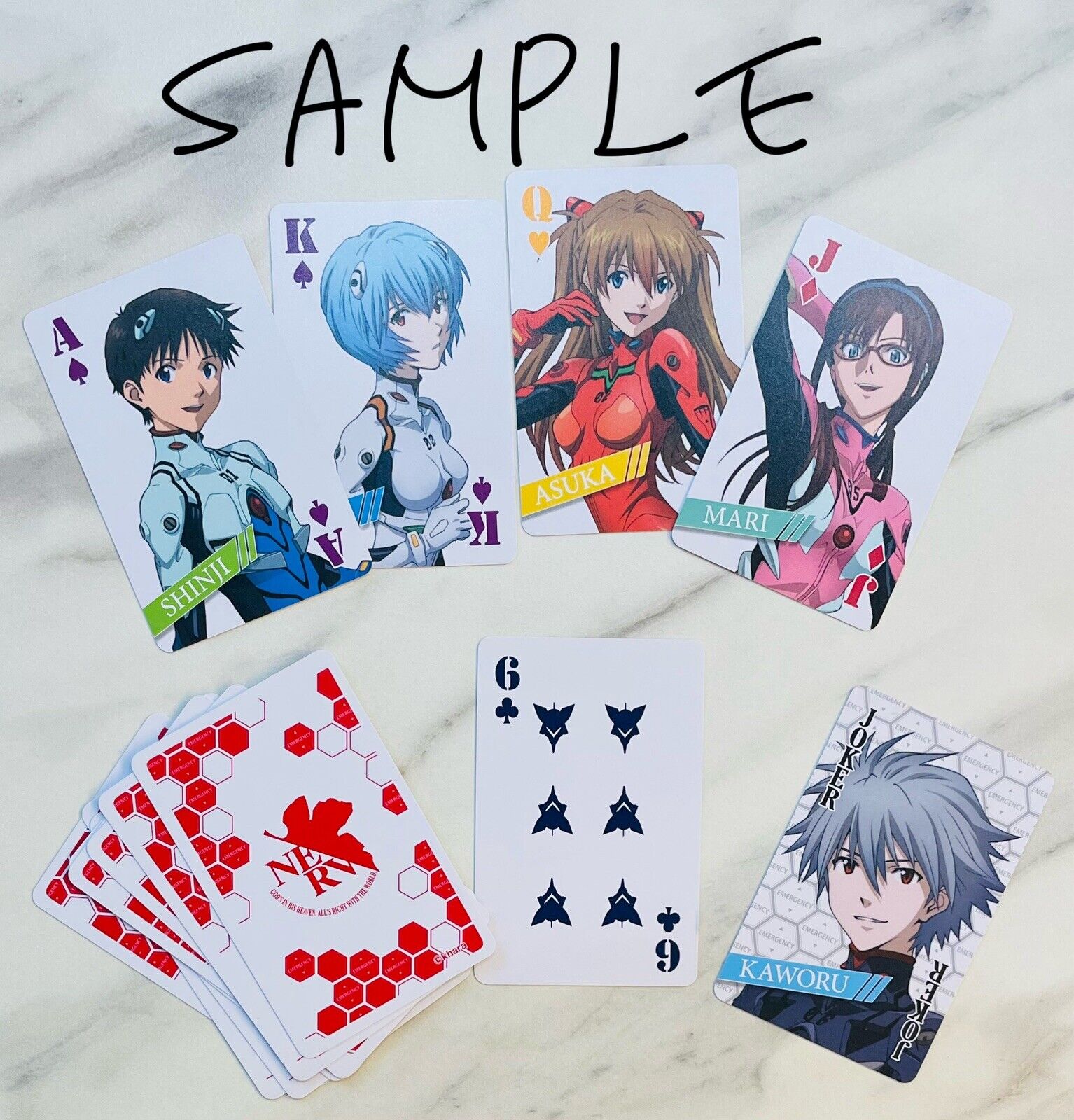 Evangelion Plastic Playing Cards,New,from Japan