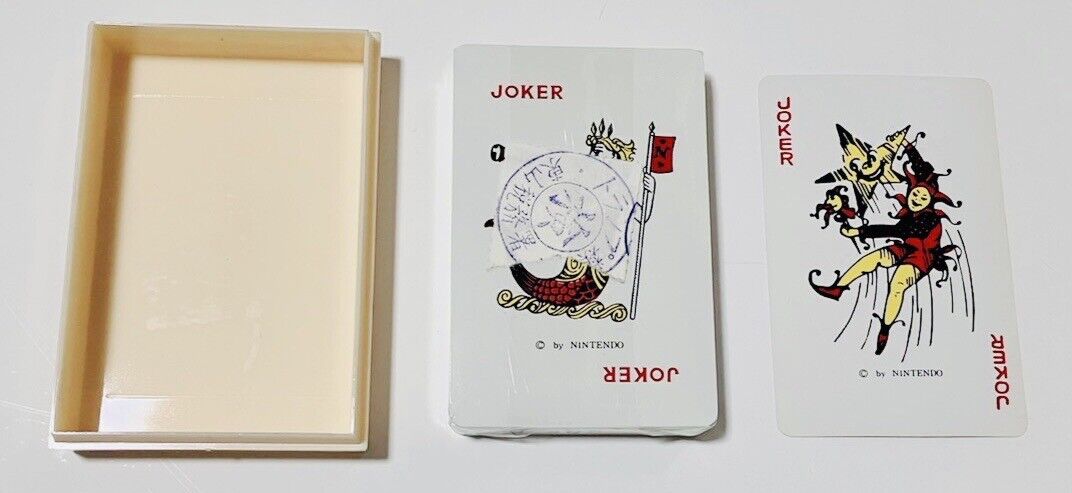 Vintage Nintendo plastic playing cards,unused,made before 1989.Rare