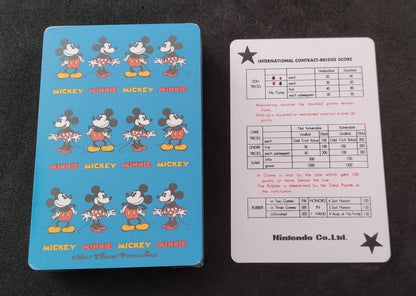 Vintage Nintendo Disney plastic playing cards,made before 1989.Very Rare,New