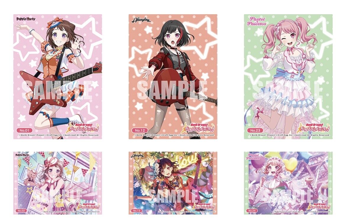 BanG Dream!Girls Band Party Trading Card Collection Clear vol.1 BUSHIROAD 3packs