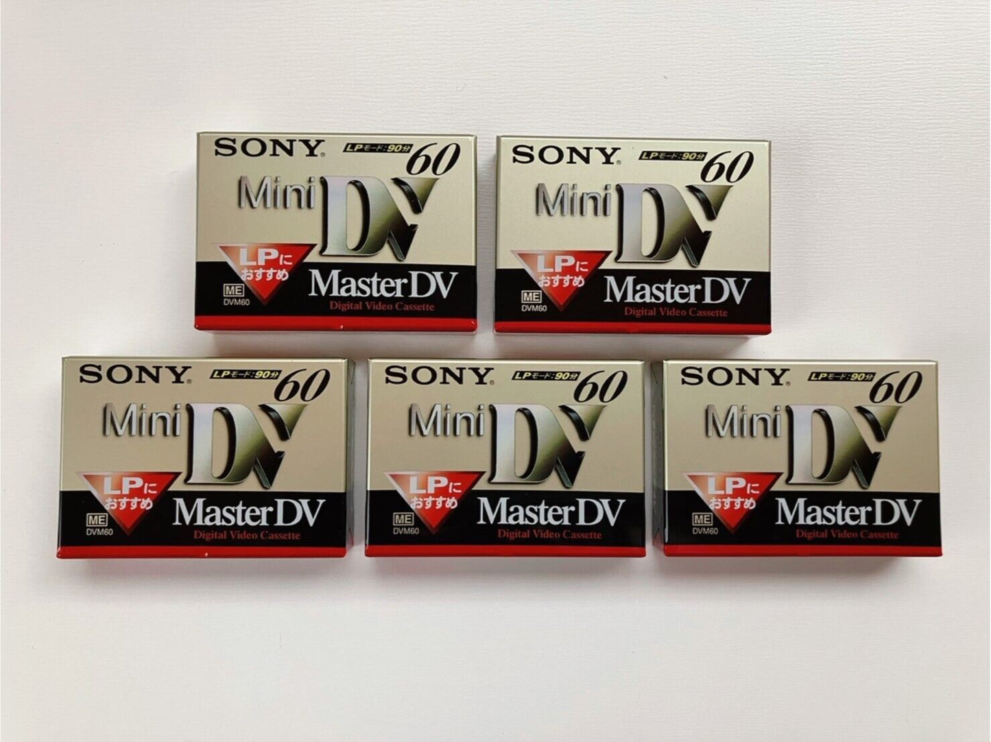 Sony mini DV tape cassette 60 minutes Master DV ( DVM60NM2 )   5 pcs set