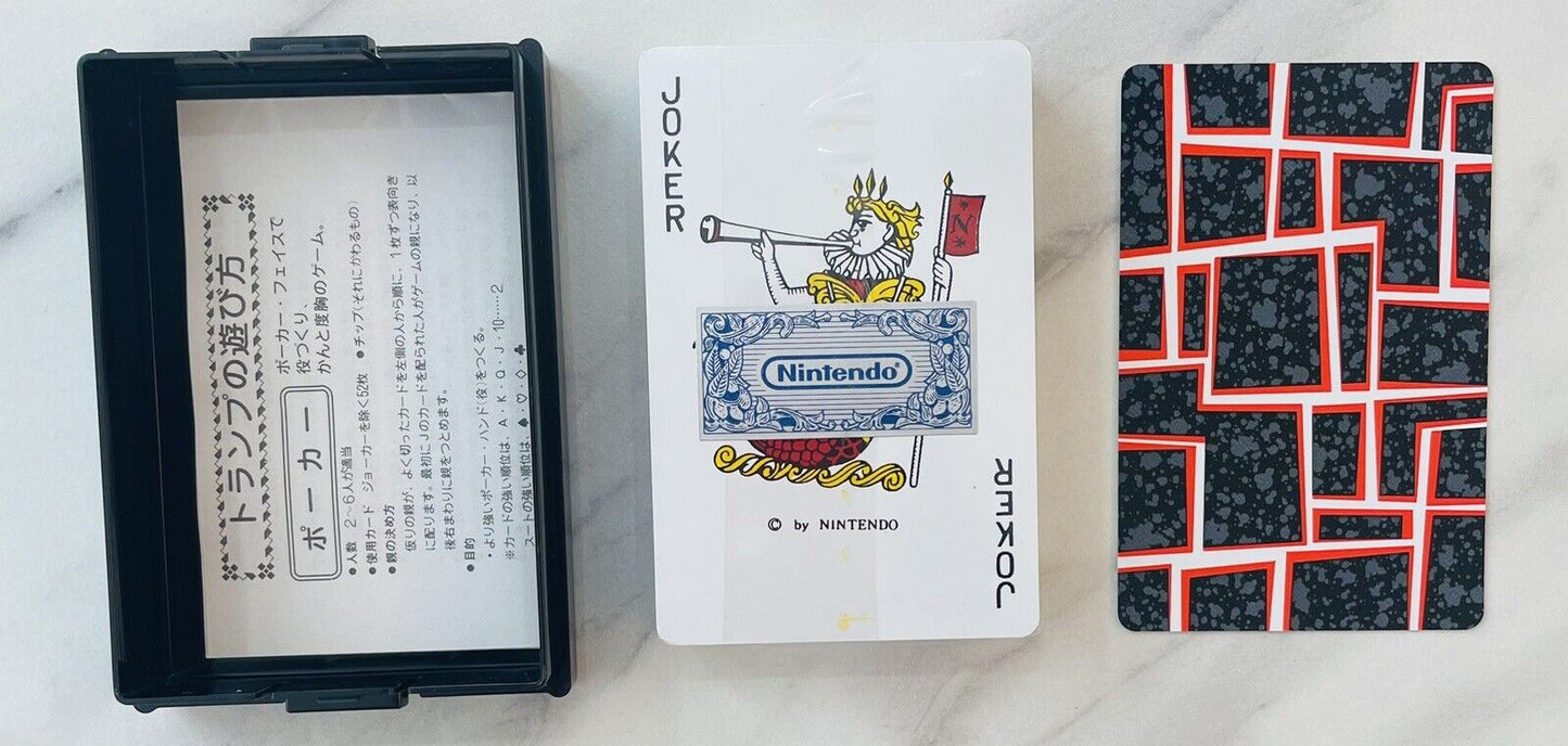 Nintendo plastic playing cards discontinued product NAP755 Rare,unused