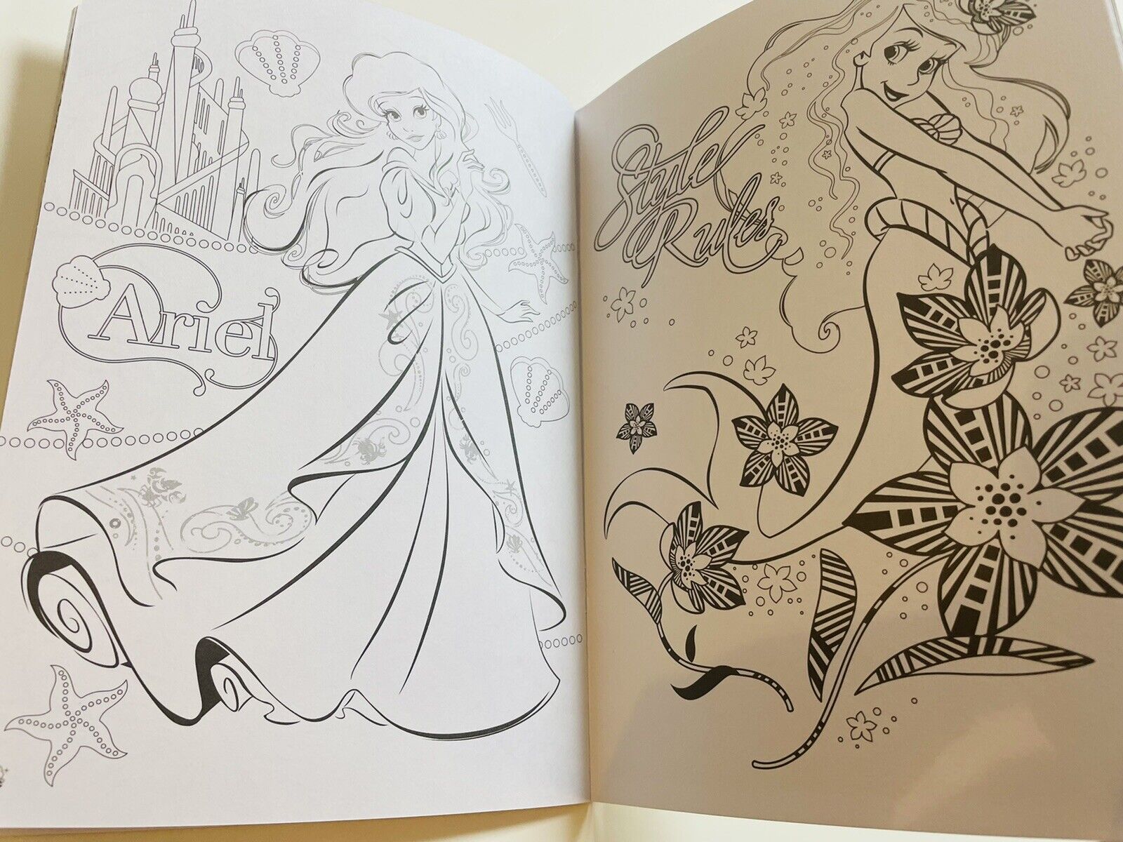 The Little Mermaid Ariel Coloring Book Japanese Edition