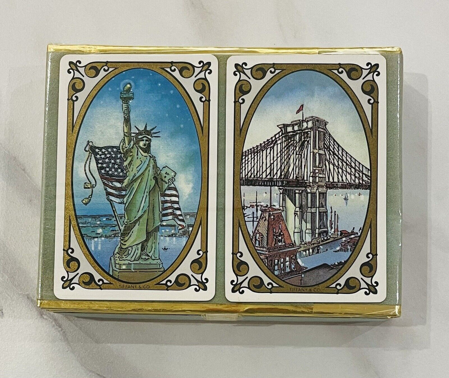 Vintage Tiffany & Co.Playing Cards,2 decks,unused for playing.very rare.