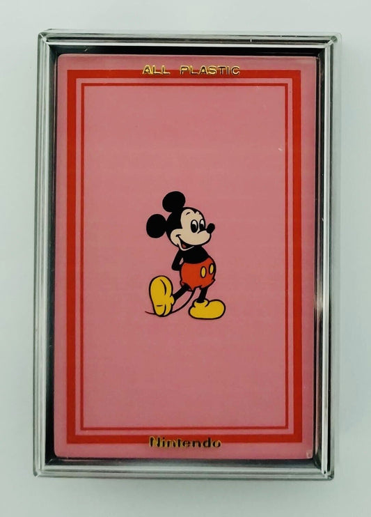 Vintage Nintendo Disney Mickey Mouse plastic playing cards,made before 1989.Rare