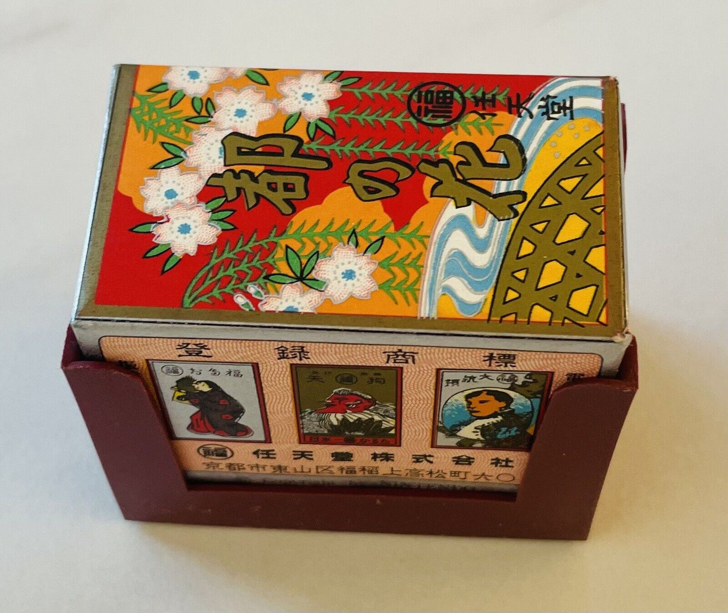 Vintage Nintendo Hanafuda Miyakonohana Japanese Playing Cards Red Before 1989