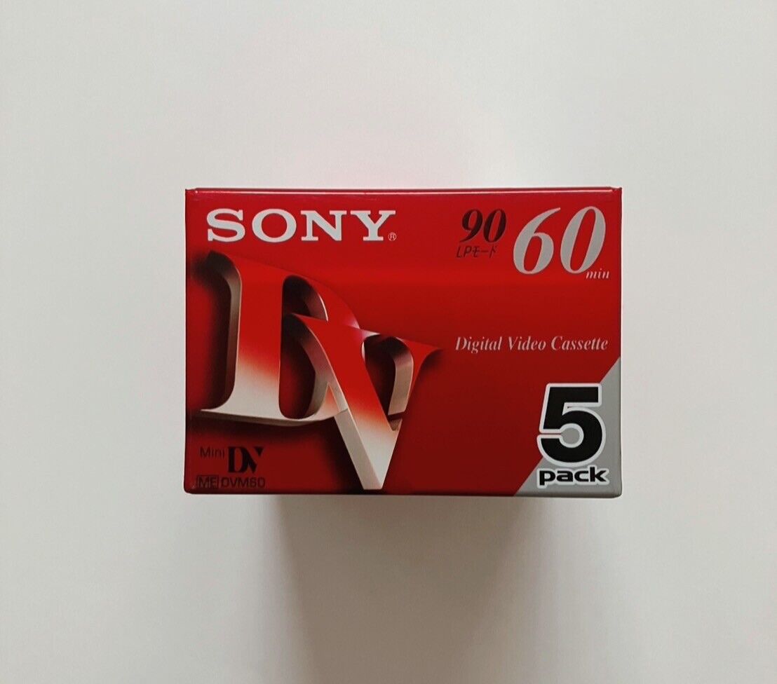 Sony mini DV tape cassette 60 minutes 5 pcs (DVM60) Set