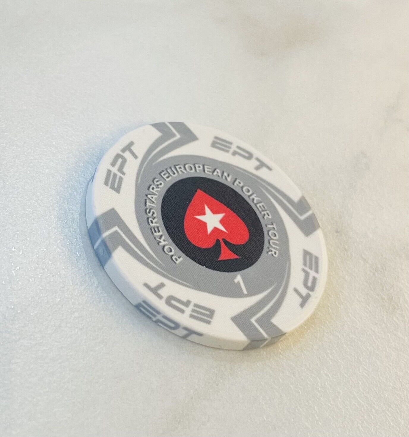 Poker Chip set 100 POKERSTARS EPT Ceramic Chips,100 pieces with case.