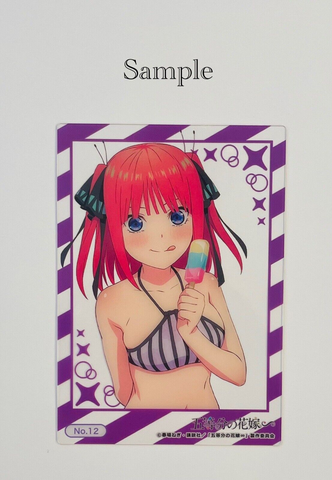 Gotobun no Hanayome The Quintessential Quintuplets Clear Trading Card 3 packs