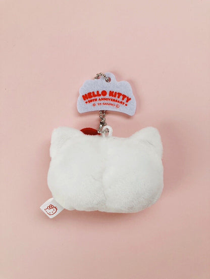 Hello Kitty 50th Anniversary Plush Key Chain ♡New from Japan