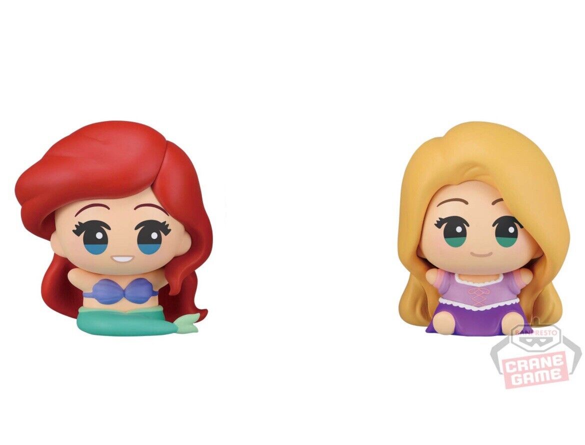 Disney Princess Ariel and Rapunzel Figure Set by BANDAI Japan