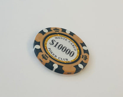 Monte Carlo Poker Chips 14Gram SAMPLE Set 10 Chips New