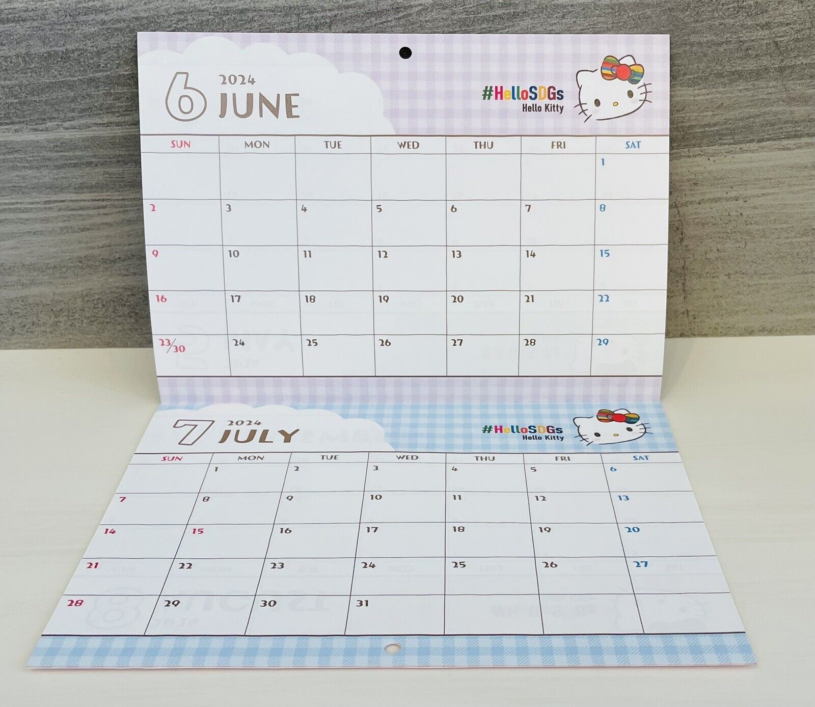 Hello Kitty wall calendar April 2024 to March 2025 Japanese Edition