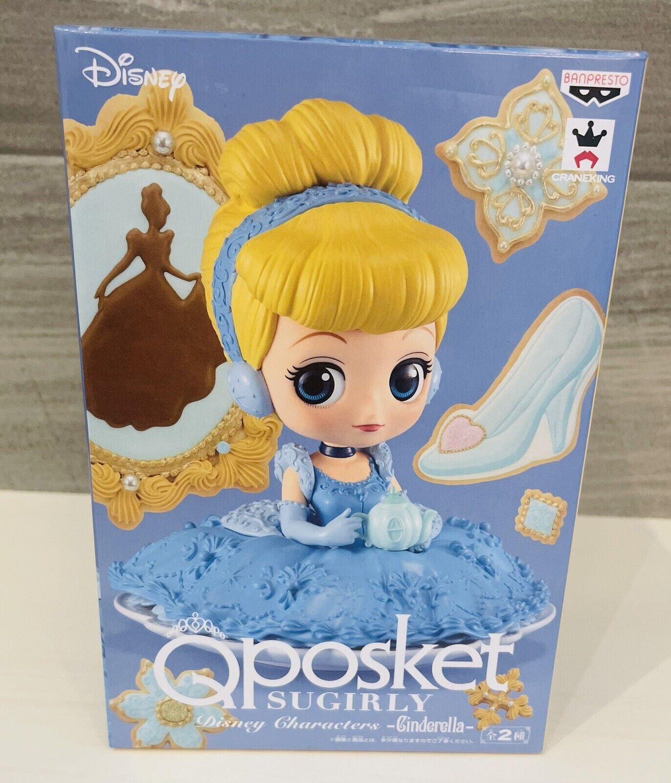 Q posket Disney Cinderella Figure KUNIKA Collaborated