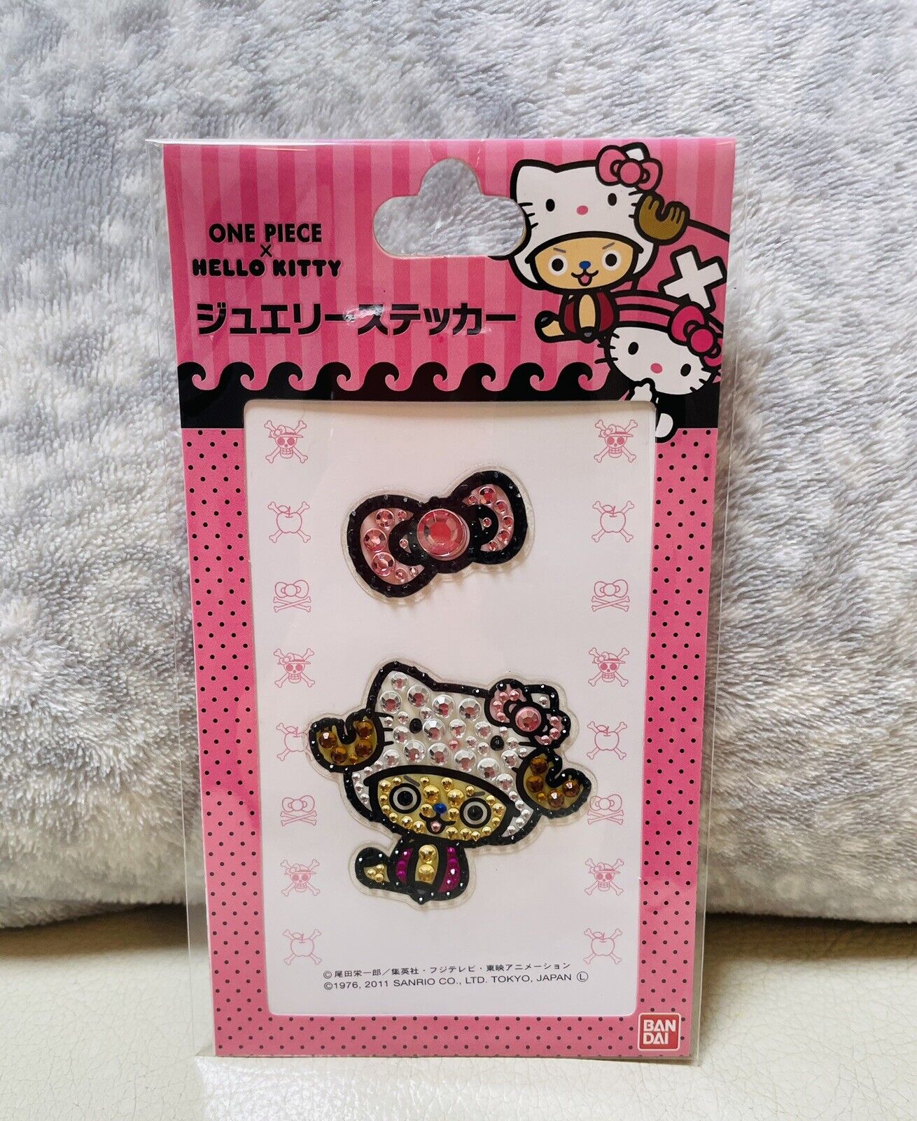 One Piece and Hello Kitty  stickers 2011/Very Rare☆/Jewelry sticker/Japan