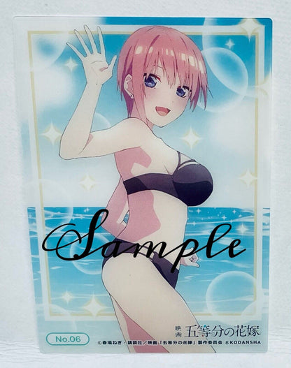 Gotobun no Hanayome The Quintessential Quintuplets.BUSHIROAD Clear Trading Card