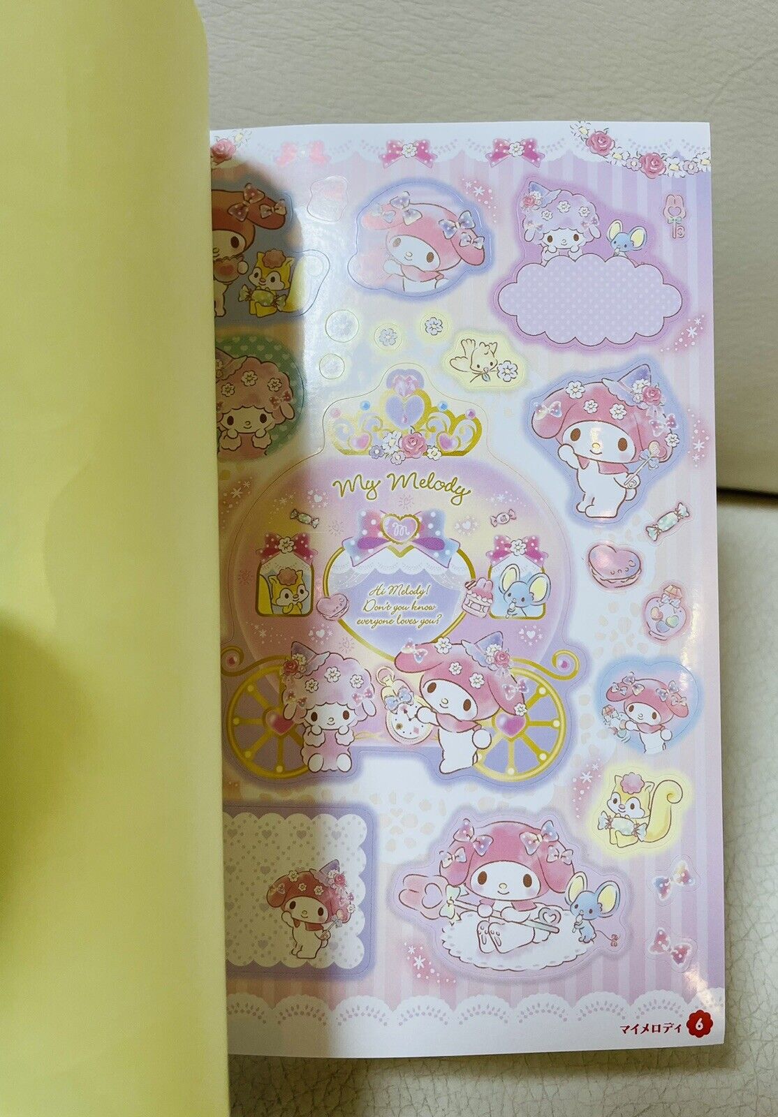 Sanrio Sticker Book 22 sheets of stickers. Sanrio popular characters from Japan