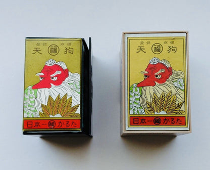 Vintage Nintendo Hanafuda Tengu Black Japanese Playing Cards Made before 1989