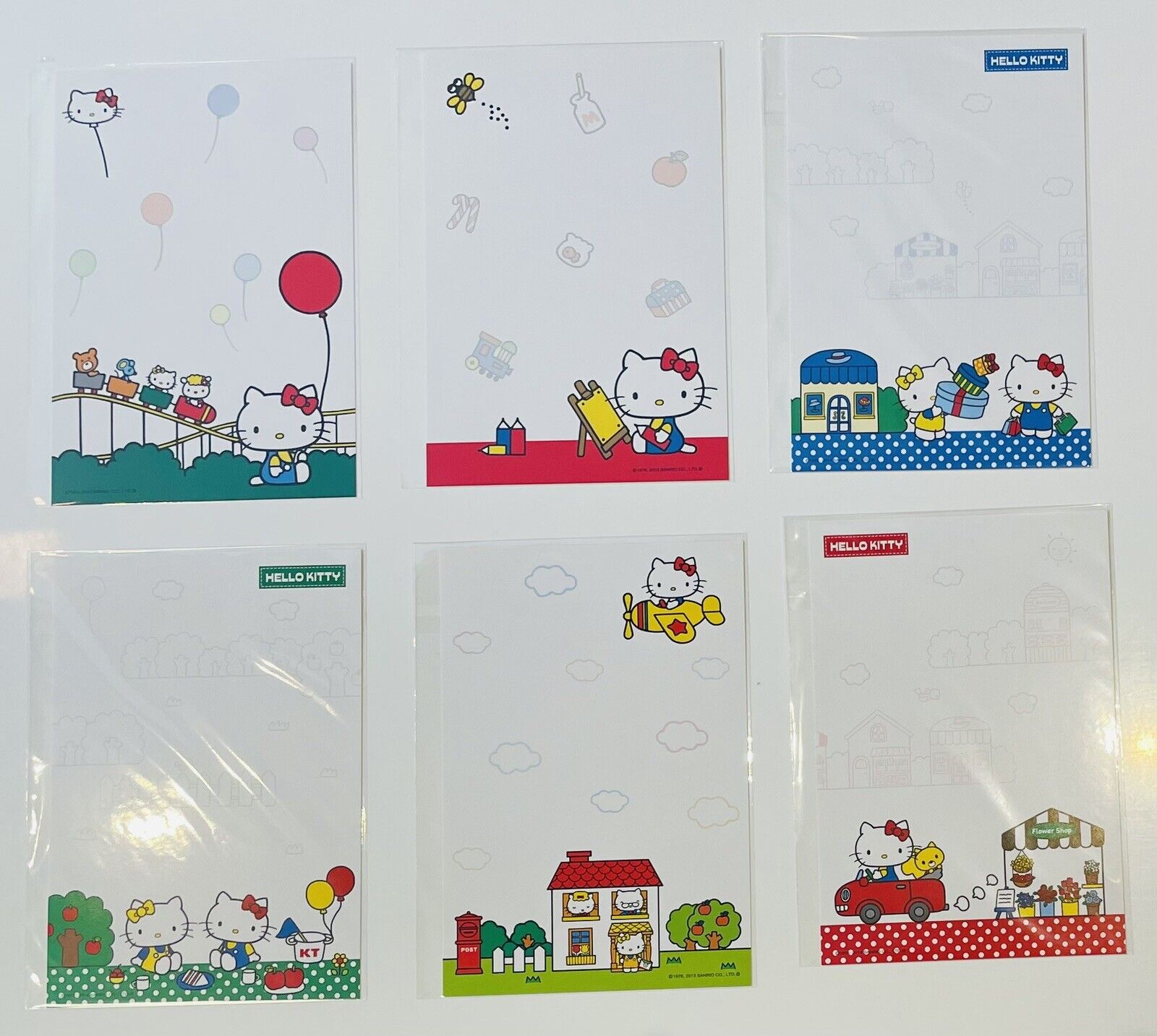 Hello Kitty Postcards,2013,2014,Rare☆6 Postcards,from Japan