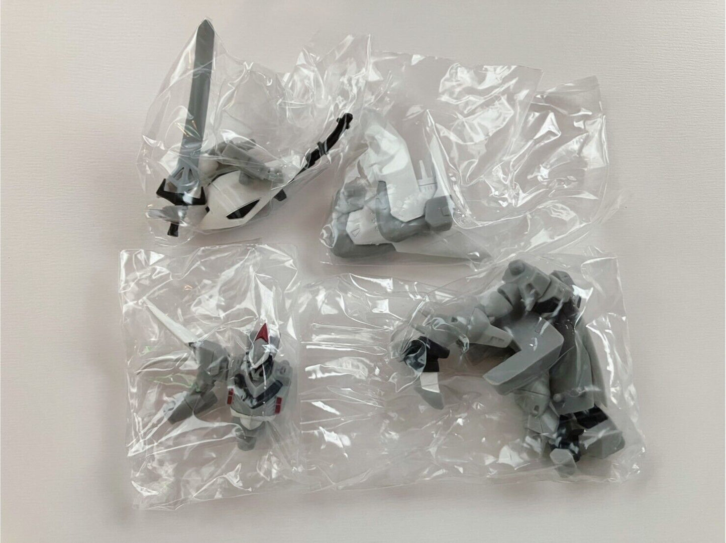 Gundam Figure Capsule Toy 4 Pieces MS Selection New in Vinyl Film