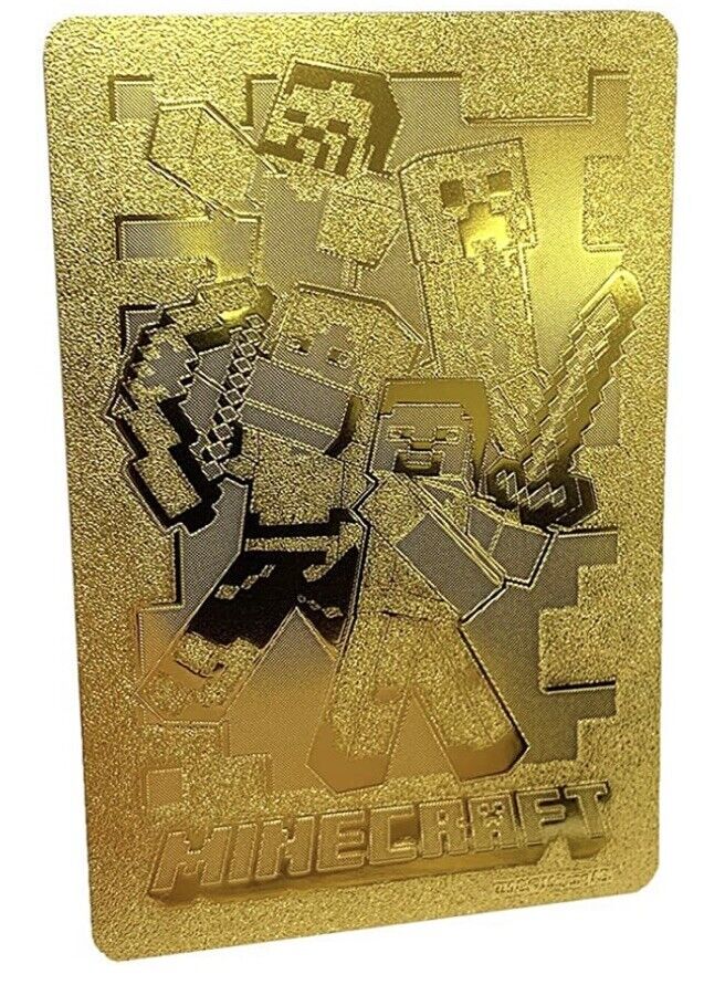 MINECRAFT Gold Playing Cards From Japan,New☆ 2022