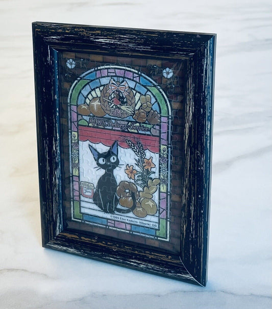 Wooden Frame 10×14.8 cm Black Color good for Puzzles , Picture , and Postcard