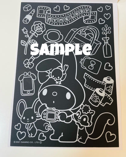 Hello Kitty, My Melody,Little Twin Stars,Sanrio Scratch Arts 4 sheets,so cute♡