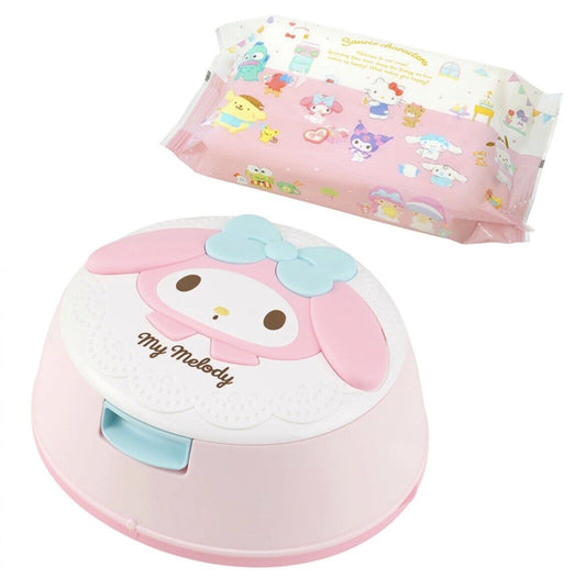 Sanrio My Melody Wet Tissue Wipes Reusable Box New Sealed with wet tissues