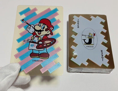 Vintage Nintendo Super Mario Bros. Transparent Plastic Playing Cards 1990 rare