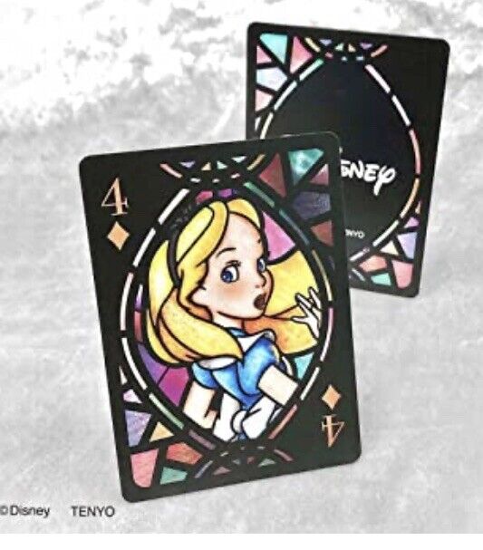 Disney characters stained glass playing cards direct from Japan