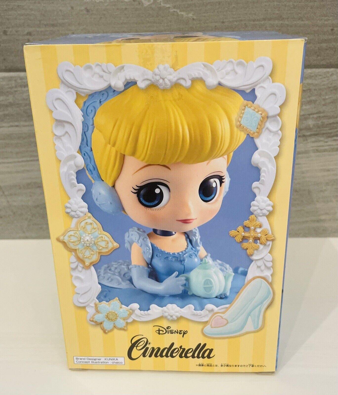 Q posket Disney Cinderella Figure KUNIKA Collaborated