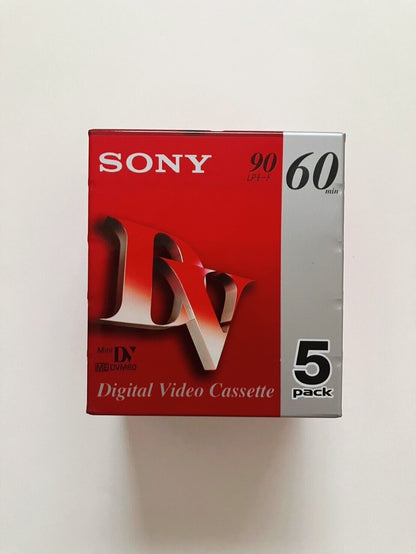 Sony mini DV tape cassette 60 minutes 5 pcs (DVM60) Set