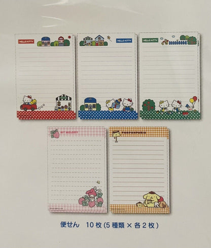 Sanrio 82yen×10 stamps,letters,envelopes,stickers and a file folder,2014 rare