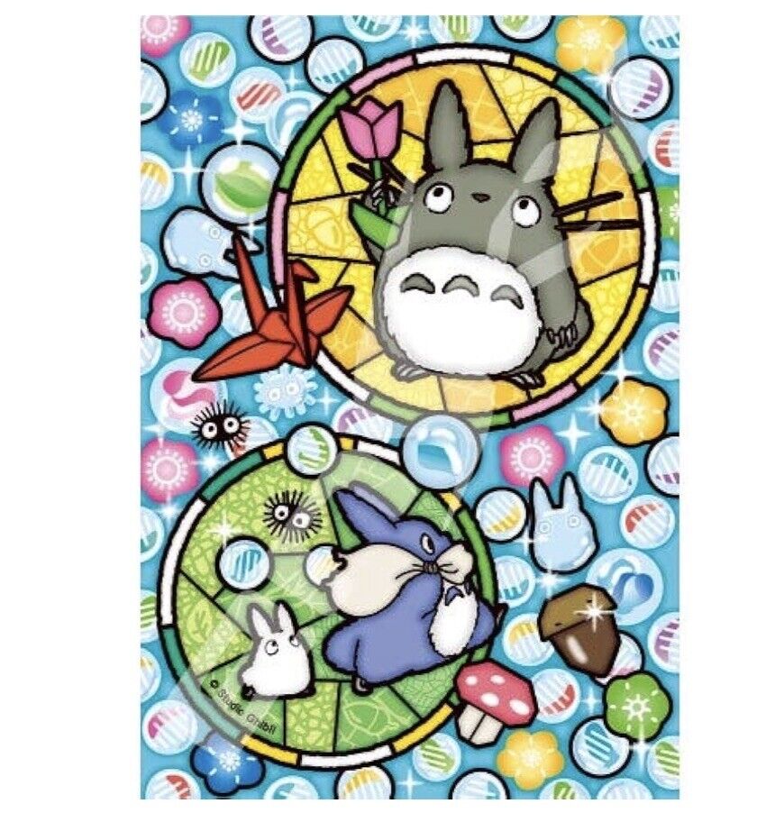 My neighbor Totoro with "Ohajiki" Crystal Jigsaw Puzzle 126 Pieces Ghibli