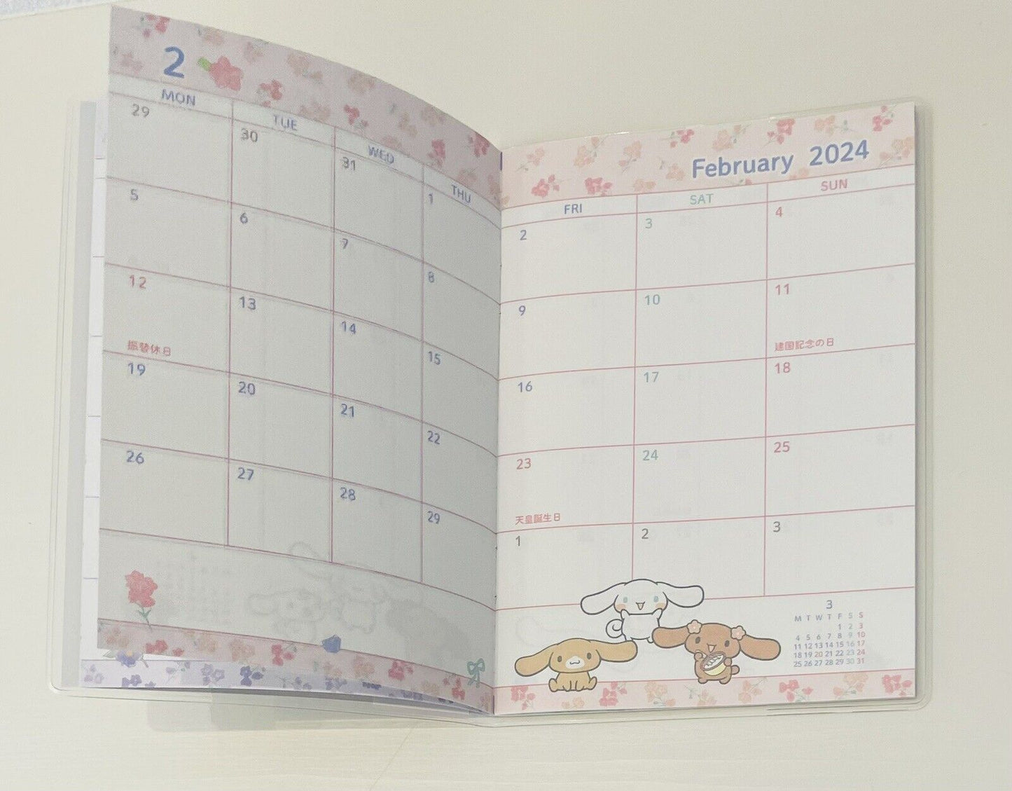 Sanrio Cinnamoroll Schedule Planner,Datebook,2024,Japanese Edition.new!