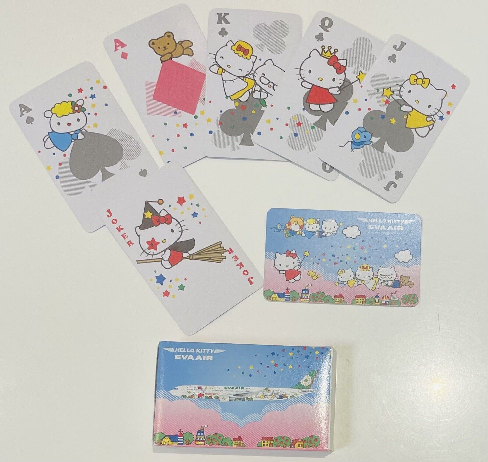 Hello Kitty Playing Cards EVA AIR From Japan Rare☆ 20111 good condition