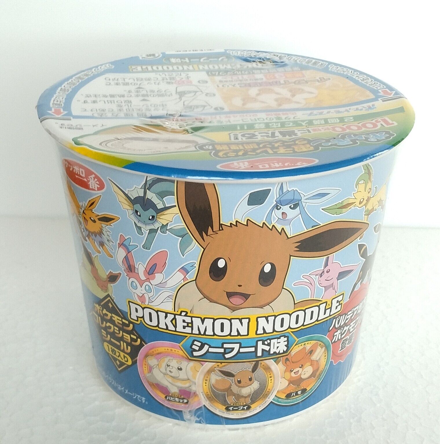 Pokemon Noodle Eevee seafood Flavor Instant Noodles Ramen with one sticker