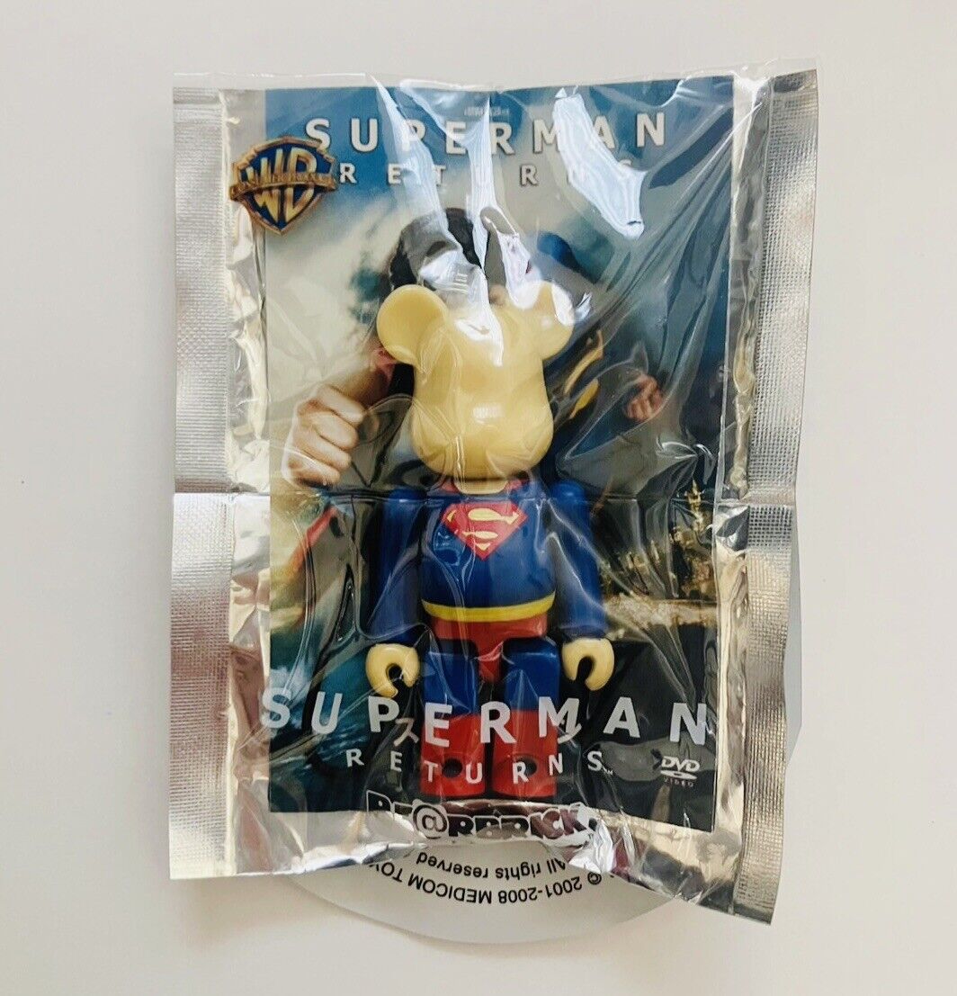 Pepsi Bearbrick SUPERMAN RETURNS Small Figure Strap New Sealed 2008