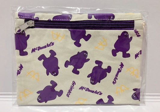 Mcdonald's Zipper Pouch Bag Grimace New Sealed