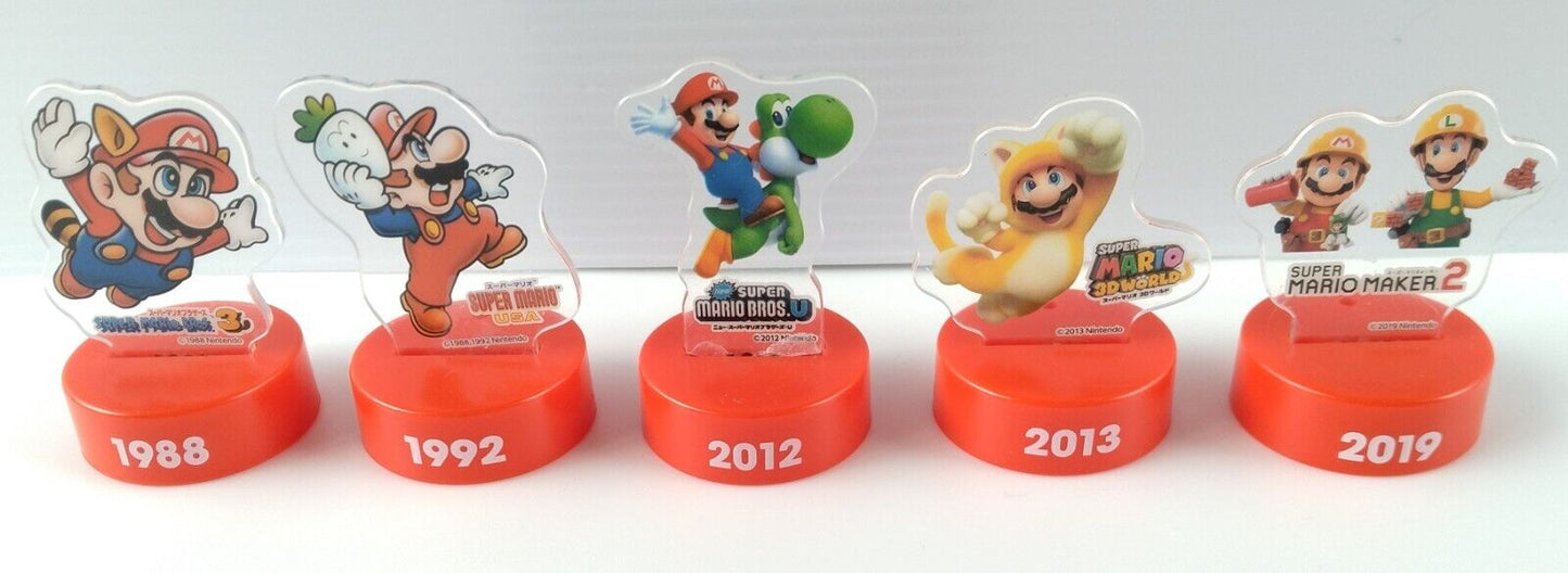 Super  Mario Bros. bottle cap marker limited edition set of 5